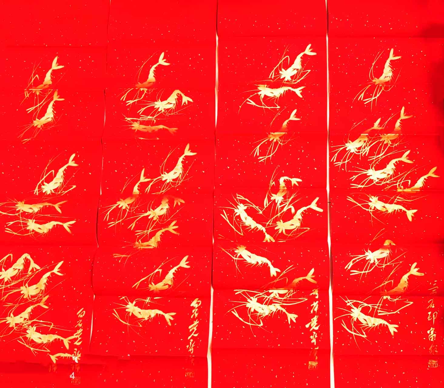 齐白石虾四条-艺术品财富交易中心